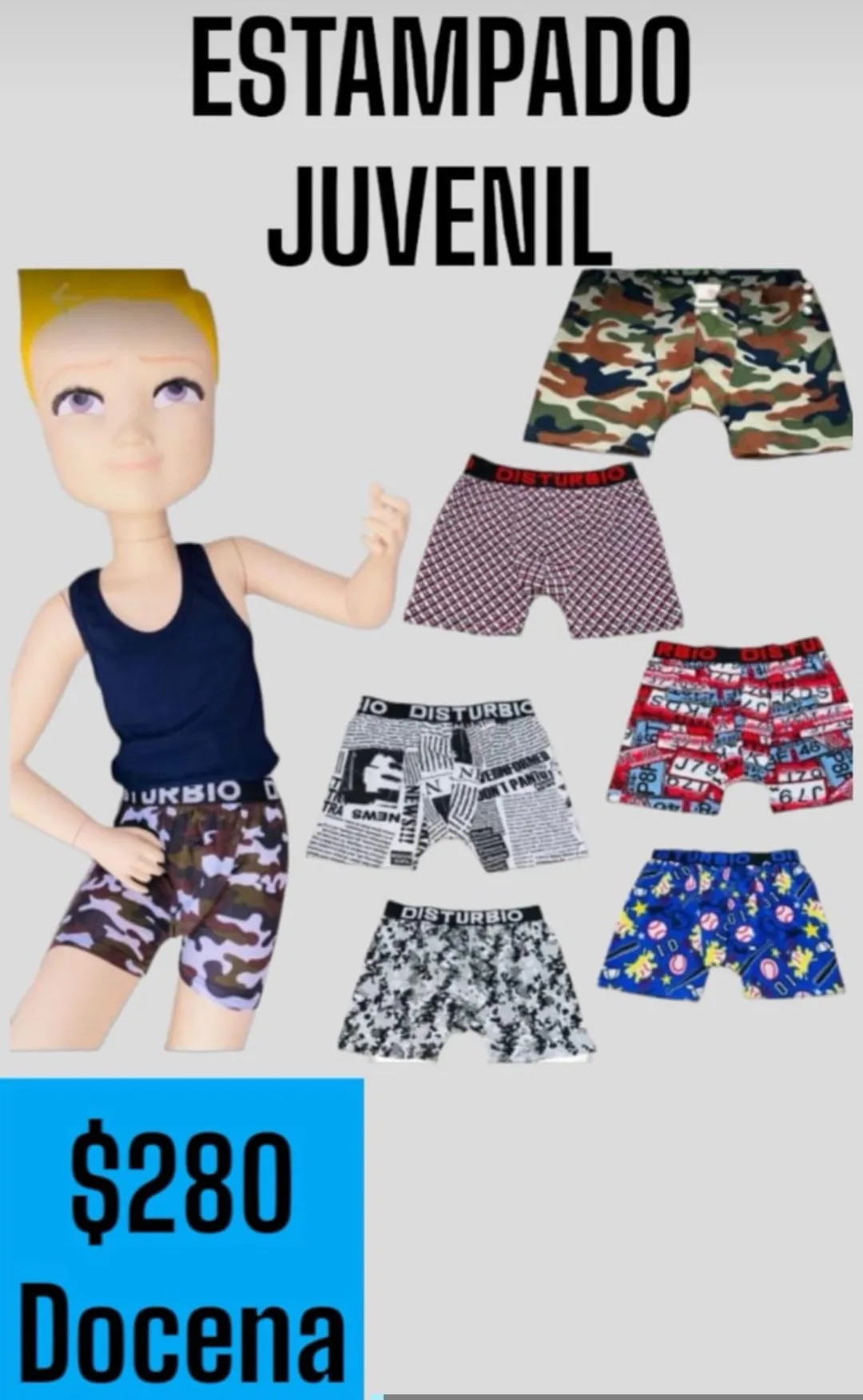 Boxer Diseño juvenil