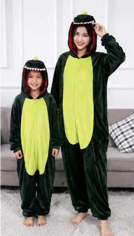 MAMELUCO ADULTO DINO VERDE M01