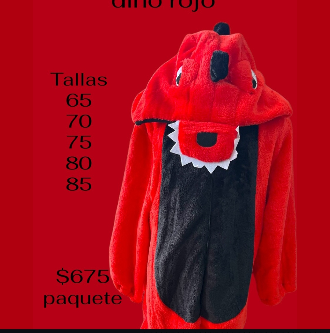 M024-1 MAMELUCO NI?OS DINO ROJO
