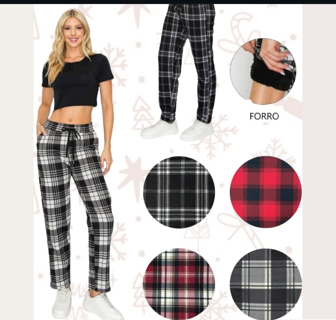P94673 Pantalon Cuadros Agujeta