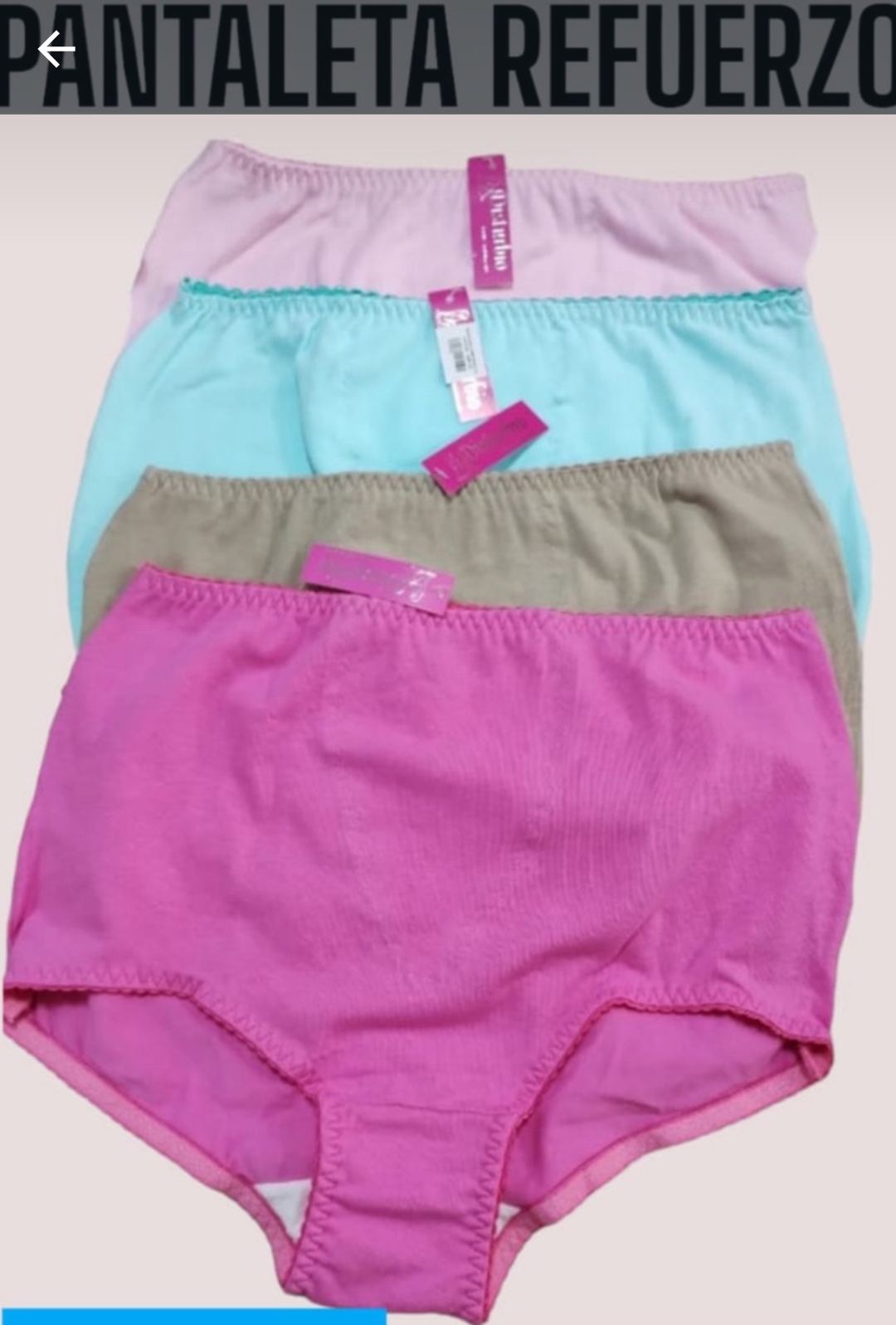 PANTALETA REFUERZO  UNITALLA ALGODON*
