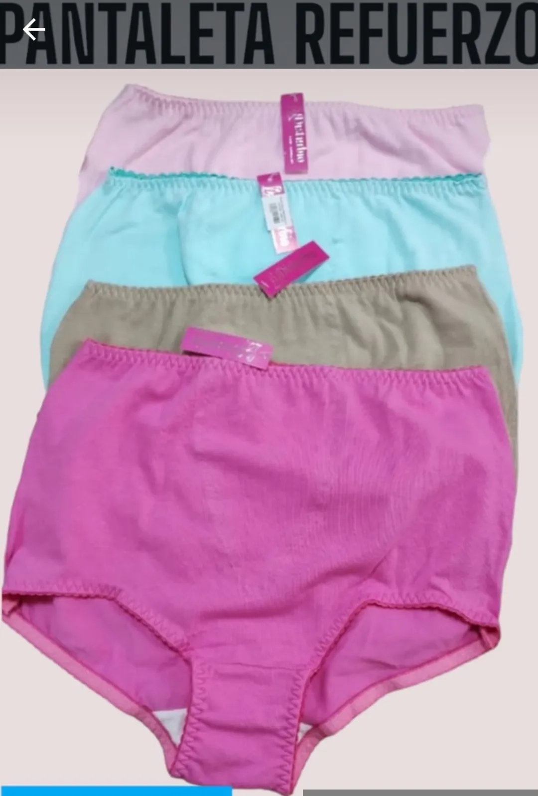 PANTALETA REFUERZO  UNITALLA ALGODON*
