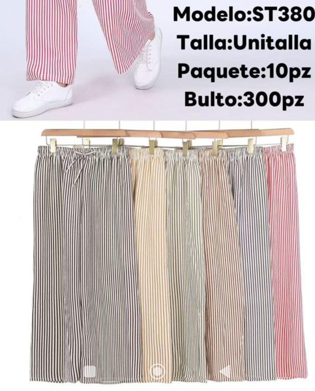 ST380 PANTALON DAMA RAYAS