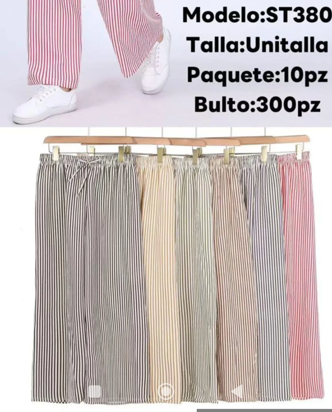 ST380 PANTALON DAMA RAYAS