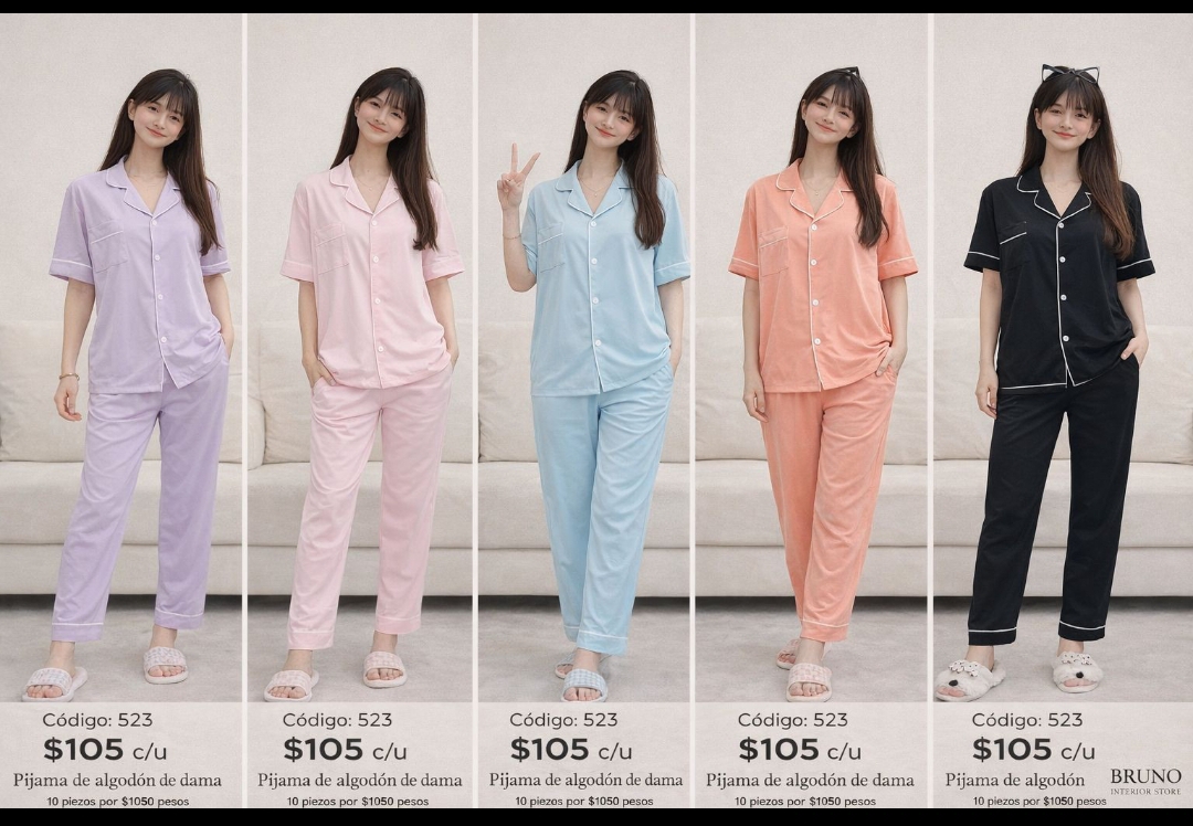 523 PIJAMA ALGODON PANTALON