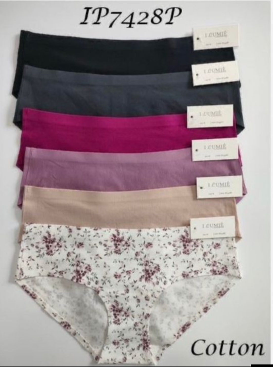 IP7428P PANTY ALGODON LUMIE*