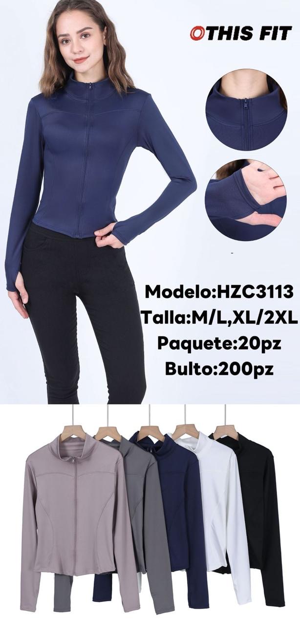 hzc3113 sudadera licrka cuello