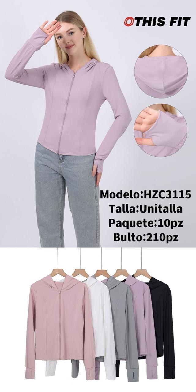 HZC3115 sudadera lickra gorra