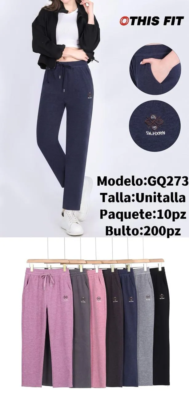 pants dama bordado gq273