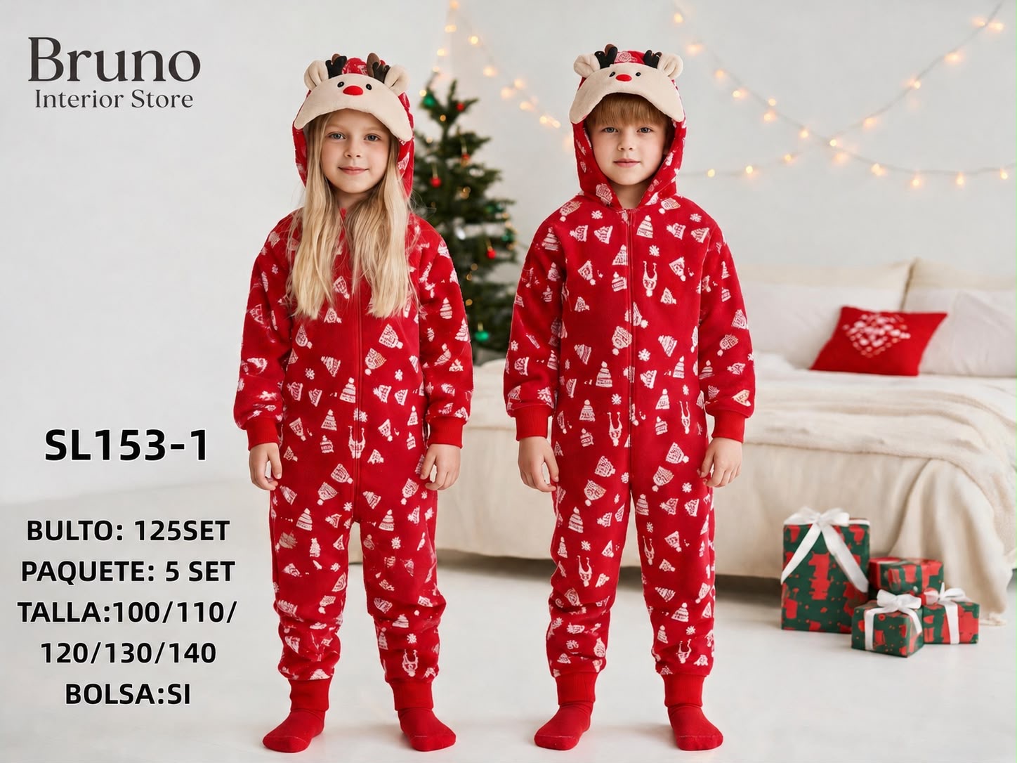 SL153-1 MAMELUCO NIÑOS NAVIDEÑO