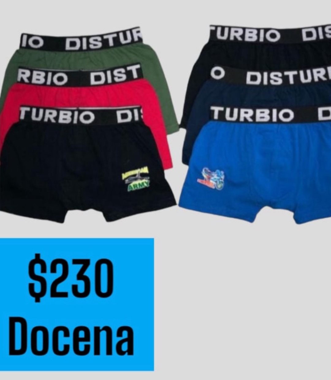 BOXER DISTURBIO  NI?O 8-10 LISO-  2308-10