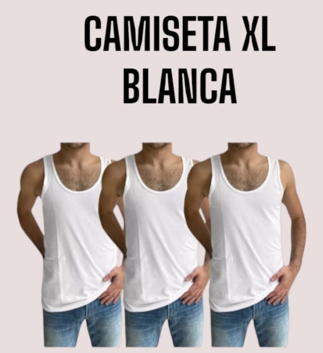 CAMISETA BLANCA XL*