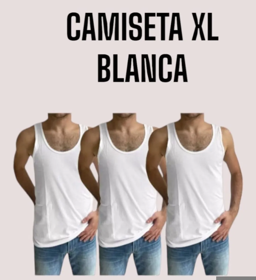 CAMISETA BLANCA XL*