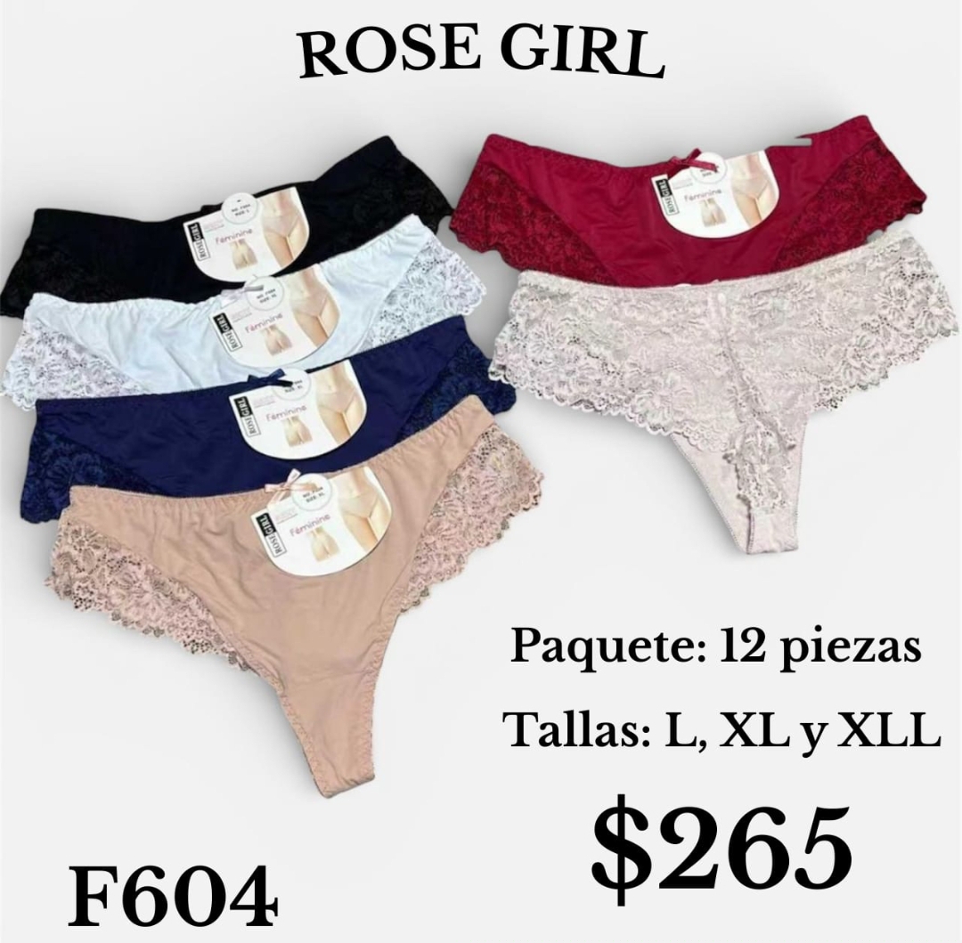 F604 TANGA DE ENCAJE*